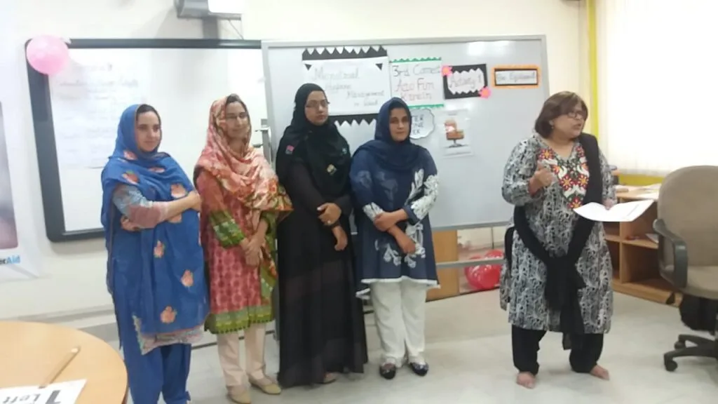 Workshop for Menstrual Health Hygeine- part of WaterAid project