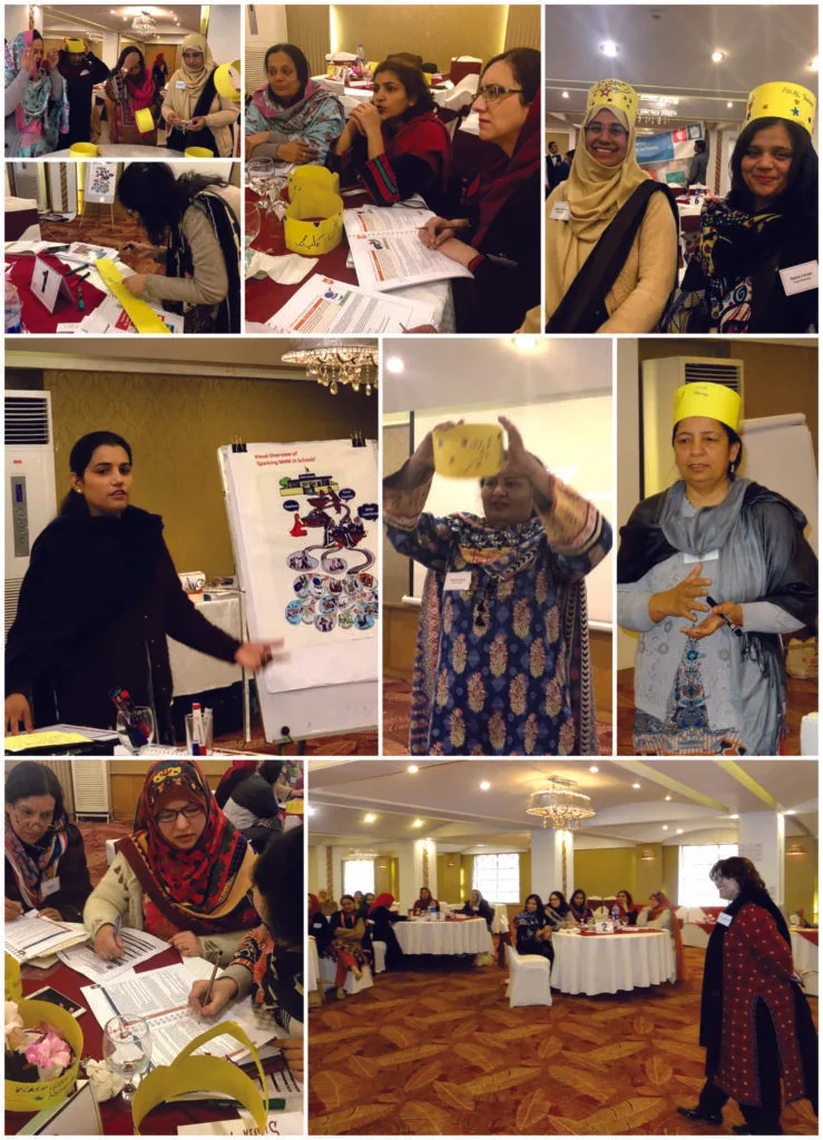 Collage of WaterAid project activities