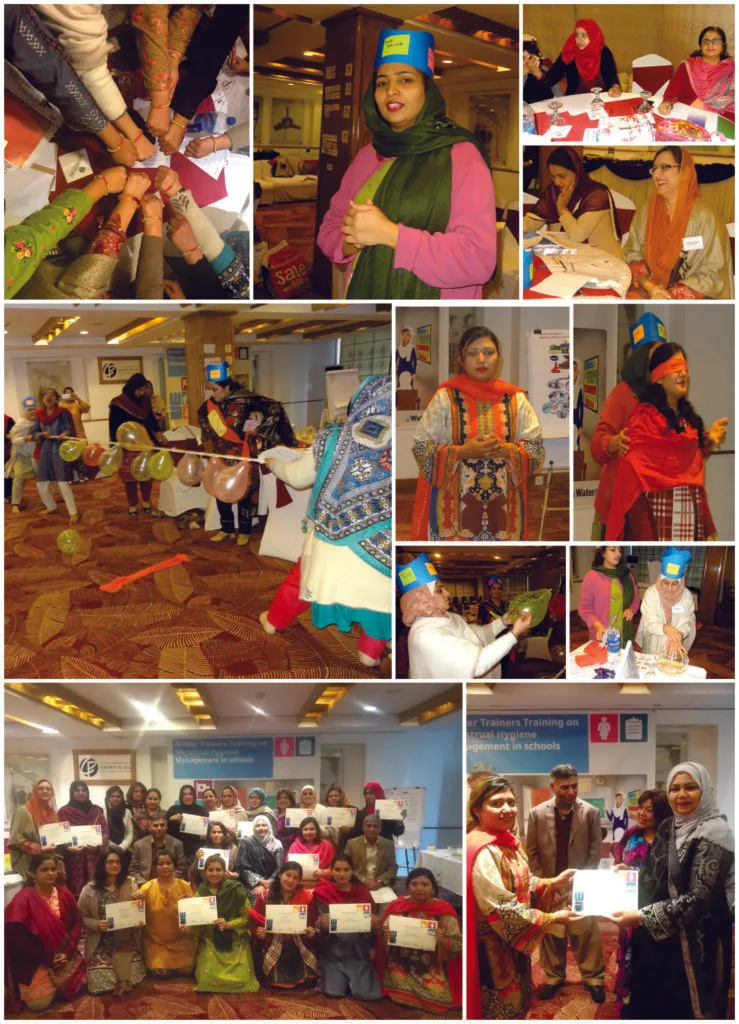 Collage of WaterAid project events