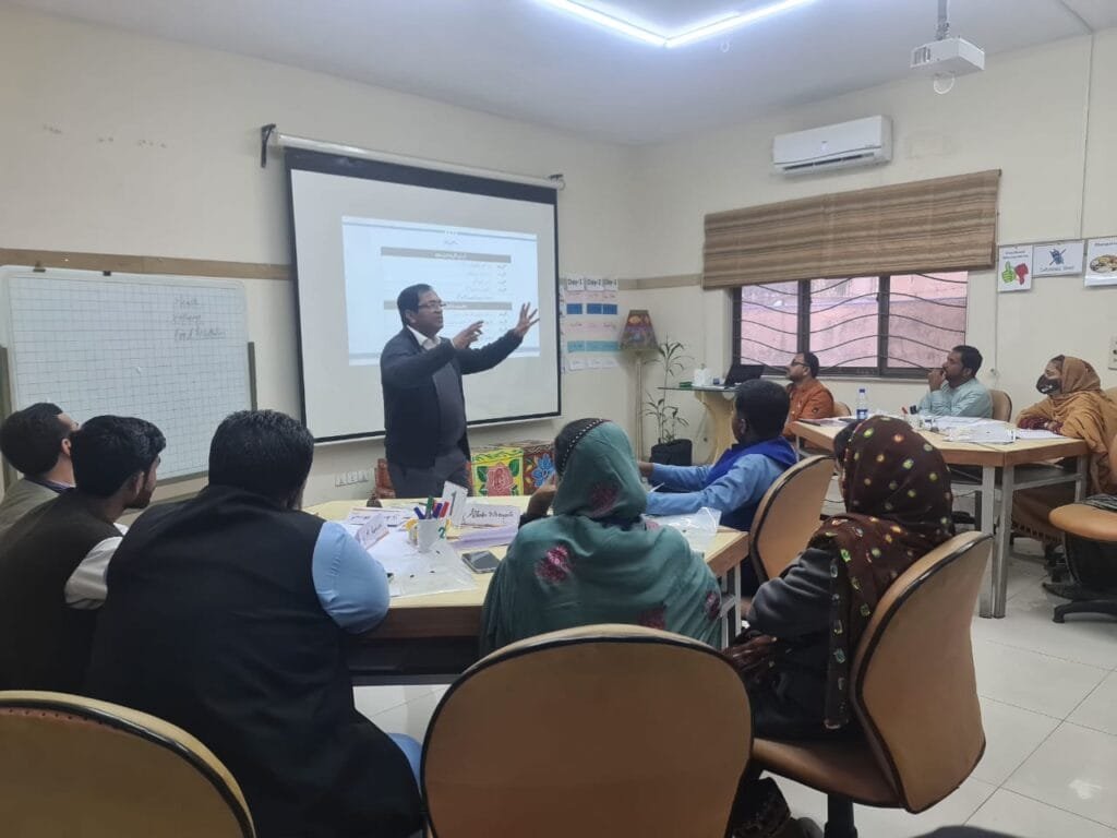 Training of Trainers session held by Shahzad Mansoor